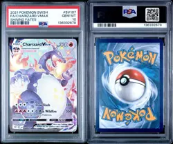 2021 Pokemon SWSH Shining Fates Charizard VMAX Shiny Vault #SV107/SV122 PSA 10 - Image 3