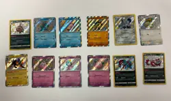 Lot (12) Pokemon Baby Shiny Holo Paldean Fates & Shining Fates Slowpoke Luxray - Image 2
