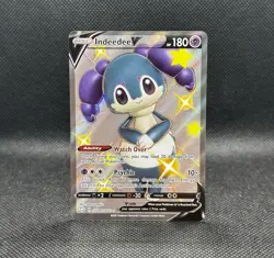 Indeedee V NM SV114/SV122 Shining Fates: Shiny Vault Holo 2021 Pokemon Card - Image 1