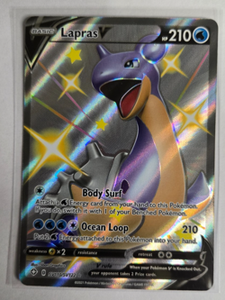 Lapras Pokemon Shining Fates TCG SV110/SV122 Shiny Vault Full Art Holo - Image 1
