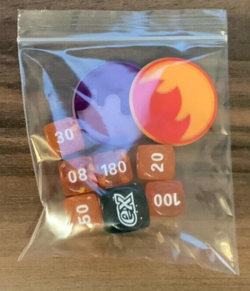 Charizard EX League Battle Deck Damage Dice + Condition Counters - Pokemon TCG - Image 1