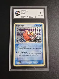 Carte Pokemon Magicarpe 64/107 CCC 7 Reverse Stamped EX Deoxys FR PSA 7 - Image 1