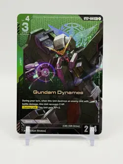 Gundam Card Game Gundam Dynames ST07-005 LR+ English - Image 1