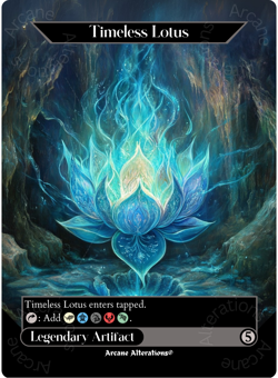 Timeless Lotus - Full Art Altered Art Custom Proxy Cards - Image 1