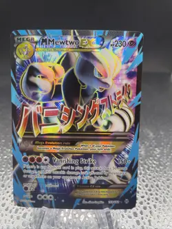 Pokemon TCG XY Breakthrough M Mewtwo EX Full Art Holo Card #159/162 - Image 1