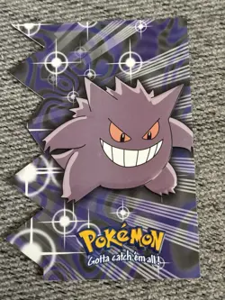 Gengar EV06 of 12 Topps Die Cut Blue Logo Pokemon Card - Image 1