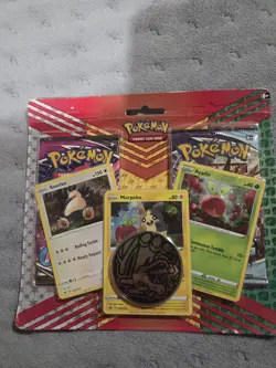 Pokemon TCG: Snorlax, Morpeko & Applin Cards with 2 Booster Packs & Coin 820650809842 - Image 1