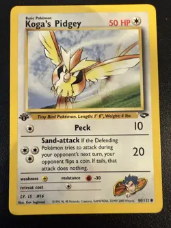 Pokemon TCG Koga's Pidgey 1st Edition Gym Challenge Common Card 80/132 - Image 1