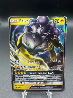 Pokemon TCG Raikou GX Promo Card Sun and Moon SM121 MP - Image 1