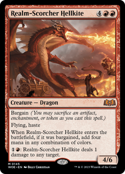 Realm-Scorcher Hellkite [Wilds of Eldraine] - Image 1
