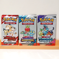 Pokemon Destined Rivals - Twilight Masquerade - Temporal Forces - 3x Fun Packs - Image 1