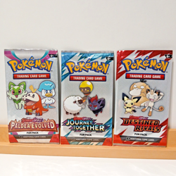 Pokemon Paldea Evolved - Journey Together - Destined Rivals 3x Sealed Fun Packs - Image 1