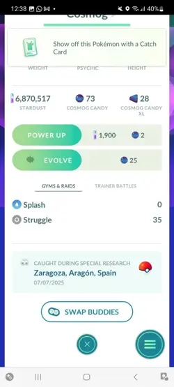 Pokemon Go Legendary Cosmog ( Normal ) - Image 2