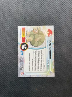 Carte Pokemon Grolem #76 Foil TOPPS Serie 1 Francais Ultra Rare - Image 2