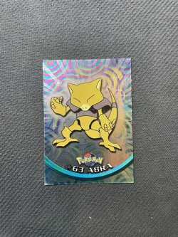 Carte Pokemon Abra #63 Foil TOPPS Serie 1 Francais Ultra Rare - Image 1