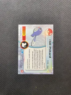 Carte Pokemon Ptitard #60 Foil TOPPS Serie 1 Francais Ultra Rare - Image 2