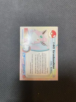 Carte Pokemon Grodoudou #40 Foil TOPPS Serie 1 Francais Ultra Rare - Image 2