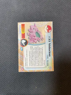 Carte Pokemon Nidorino #33 Foil TOPPS Serie 1 Francais Ultra Rare - Image 2