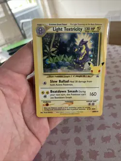 Light Toxtricity SWSH137 Black Star Holo Celebrations Promo - Pokemon TCG LP (1) - Image 1