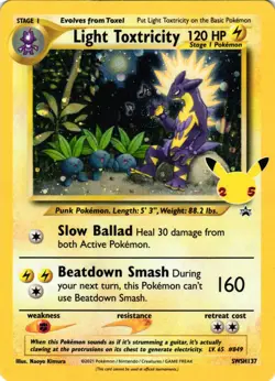 Pokemon TCG Light Toxtricity SWSH137 Sword & Shield Celebrations Promo VLP - Image 1