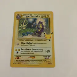 Light Toxtricity SWSH137 Black Star Holo Celebrations Promo - Pokemon TCG - Image 1