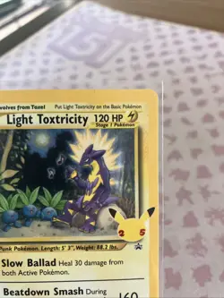 Light Toxtricity SWSH137 Black Star Holo Celebrations Promo - Pokemon TCG Nm (2) - Image 4