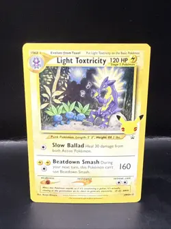 Pokemon TCG Light Toxtricity SWSH137 Celebrations Black Star Promo - Image 2