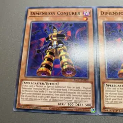 Yu-Gi-Oh! 3X Dimension Conjurer Common 1st Edition BACH-EN002 NM/M - Image 2