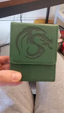 BCW Green Deck Case LX Gaming Card Leatherette Magic the Gathering Storage Box 783329123666 - Image 1