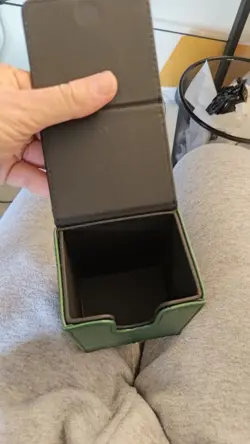 BCW Green Deck Case LX Gaming Card Leatherette Magic the Gathering Storage Box 783329123666 - Image 2