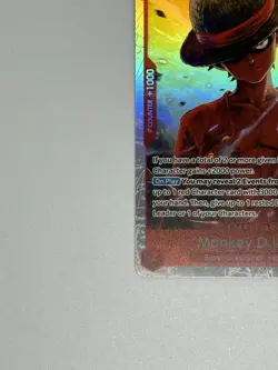 Bandai One Piece Card Game Monkey D Luffy OP12-015 SR Foil Character Card - Image 2