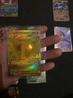 Mega Charizard X EX 130/094 Phantasmal Flames Hyper Rare Gold Pokemon Card Mint - Image 2