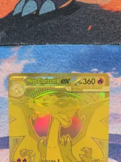 Mega Charizard X EX 130/094 Phantasmal Flames Hyper Rare Gold Pokemon Card - Image 5
