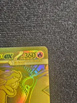 Mega Charizard X EX 130/094 Phantasmal Flames Hyper Rare Gold Pokemon Card - Image 3