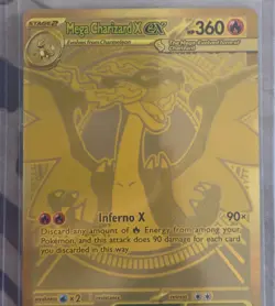 Charizard X Ex 130/094 Phantasmal Flames Mega Hyper Rare Gold Pokemon Card - Image 2