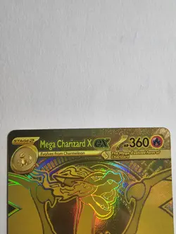 Mega Charizard X EX 130/094 Phantasmal Flames Hyper Rare Gold Pokemon Card - Image 3