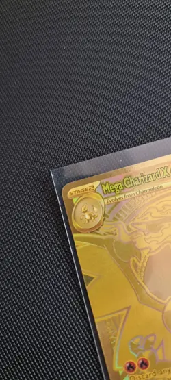 Mega Charizard X EX 130/094 Phantasmal Flames Hyper Rare Gold Pokemon Card - Image 4