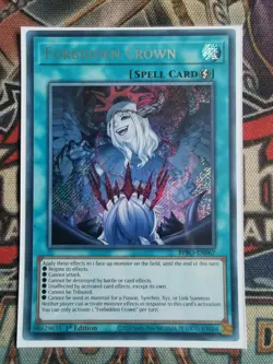 Forbidden Crown BPRO-EN067 Secret Rare Near Mint 1st Edition Yugioh - Image 1