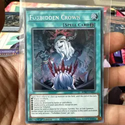 BPRO-EN067 Forbidden Crown Secret Rare 1st Edition YuGiOh *Defect* - Image 3