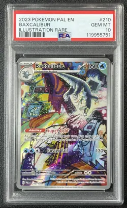 BAXCALIBUR PSA 10 2023 POKEMON SV PALDEA EVOLVED #210/193 ILLUSTRATION RARE IR - Image 1