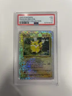 1 of 3 PSA 1.5 FR 2002 Pokemon Legendary Collection Pikachu 86/110 - POP 3! - Image 1