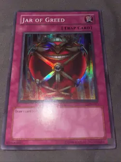 Yu-Gi-Oh! TCG Jar of Greed Labyrinth of Nightmare LON-047 Unlimited Super Rare - Image 2