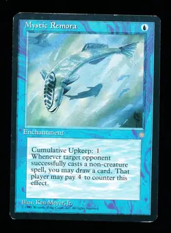 * * 1x Mystic Remora x1 * * Ice Age MTG VLP Very Lightly Played - Image 1
