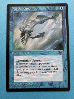 Mystic Remora - Ice Age ICE MTG Magic the Gathering - Lightly Played Common - Image 1