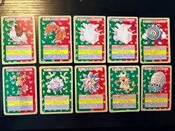 Japanese Topsun Pokemon Card Lot of 10 Set Nintendo 1995 - Image 1