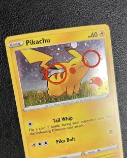DOUBLE SWIRL Pokemon Pikachu SWSH039 Cosmo Holo Rare Black Star Promo Card NM - Image 1