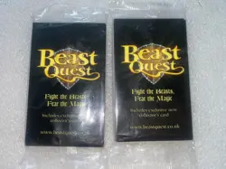 2 X Beast Quest Collector Cards, Fight The Beasts, Fear The Magic, NEW, Sealed - Image 1