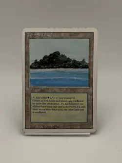 Tropical Island - MTG - Revised Edition 1994 MP/HP Vintage Card - Image 1