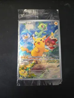 Pikachu 027 Sv: Scarlet & Violet Promo Cards Holo SEALED Near Mint - Image 1