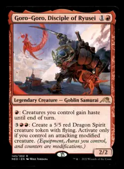Goro-Goro, Disciple of Ryusei LP Light Play Kamigawa: Neon Dynasty MTG [11479] - Image 1